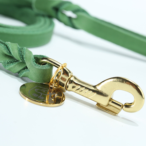 <span class=keywords><strong>Laisse</strong></span> <span class=keywords><strong>pour</strong></span> <span class=keywords><strong>chien</strong></span> en <span class=keywords><strong>cuir</strong></span> pleine fleur véritable, design moderne avec rubans – Écologique, robuste, réglable <span class=keywords><strong>pour</strong></span> les races moyennes et grandes - Product Image 3