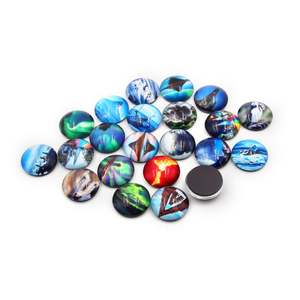 Aimants de réfrigérateur en verre avec logo personnalisé, aimant en cristal 3D en forme de dôme, souvenir néerlandais - Product Image 3