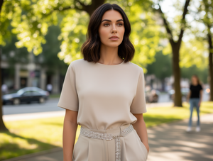 Catena da Vita in Lega d'Acciaio con Strass per Donna, Placcata in Oro, Gioiello per il Corpo alla Moda per Feste - Product Image 2