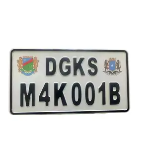 Custom Logo Car Number Plate Souvenir Metal Aluminum Car License Plate Decorative Car Plates