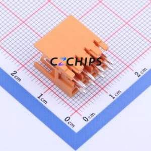 KF2EDGEV-3.5-2*4P Plug-in Terminal Block Through hole,P=3.5mm Connector Board-to-Board / Socket - Open 2x4P 3.5mm Orange - Product Image 2