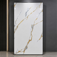 Panneau mural PVC moderne en marbre 3D UV à motif abstrait, plaque d'impression haute définition élégante pour bureau créatif