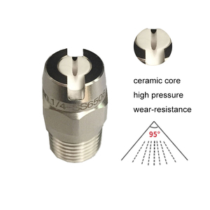 1/4 aço inoxidável de limpeza de alta pressão, ventilador plana de cerâmica do núcleo ventilador, bico de jato de água