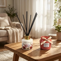 Ensemble diffuseur de parfum et bougie parfumée artisanale naturelle OEM en gros pour la Saint-Valentin et Noël, décoration de luxe pour la maison