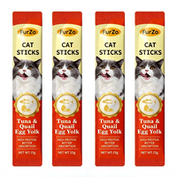 Friandises à lécher pour chats au thon et jaune d'œuf de caille, enrichies en taurine pour le soutien immunitaire, nourriture humide pour animaux de compagnie, vente en gros, personnalisation, nourriture humide pour chats