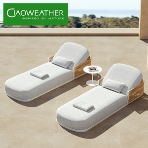 Chaises longues d'extérieur en aluminium pour piscine, mobilier de jardin en métal, chaise longue en corde, lit de repos de luxe, mobilier de patio, <span class=keywords><strong>transat</strong></span> - Product Image 4