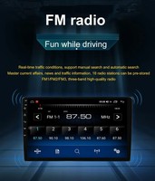 Écran large 13 pouces IPS 1280*720 Android 10 GPS Navigateur automobile CarPlay Émetteur FM Mirror Link Lecteur multimédia portable RGB