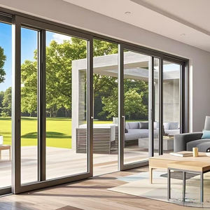 Porte coulissante en aluminium robuste et moderne avec rupture de pont thermique, grande taille, pour patio, hôtel et jardin - Product Image 5