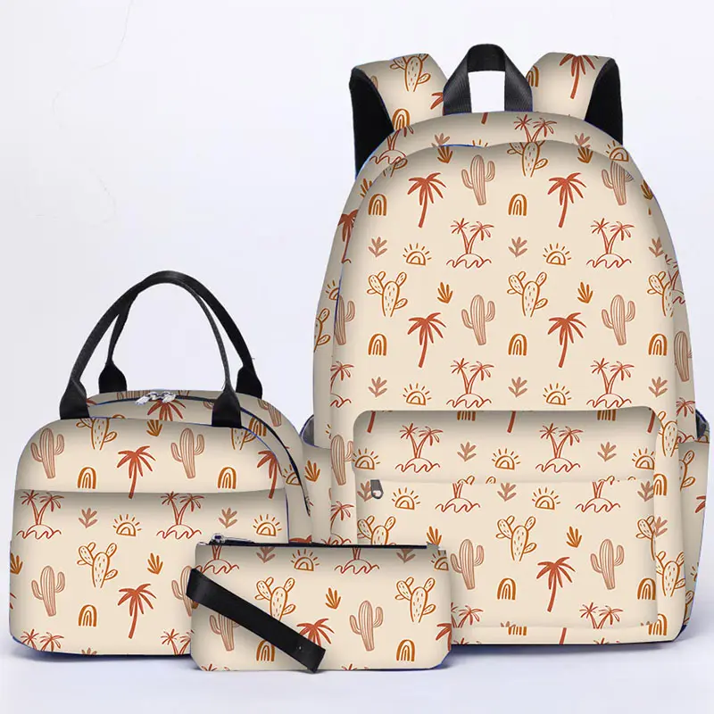 CHEER 4 en 1 ensemble complet licorne imprimé enfants garçons filles écolier sac à dos sac à lunch crayon sac trois petit sac d'école ensemble
