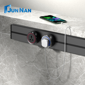 Desktop in alluminio con presa da tavolo per ufficio UK EU AU <span class=keywords><strong>Plug</strong></span> 60cm sistema di binari elettrici - Product Image 4