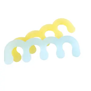Customized Color Silicone Toe Separators Gel Finger Nail Stretcher Separator Beauty Care Tool For Nail Art Safety