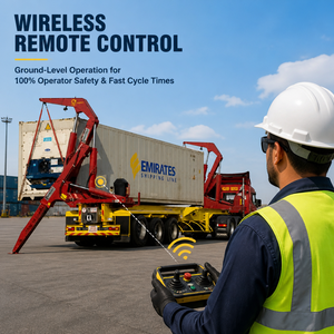 Semi-<span class=keywords><strong>remorque</strong></span> porte-conteneurs auto-chargeante 40 pieds 37 tonnes, chargeur latéral de conteneurs 20/40 pieds - Product Image 5