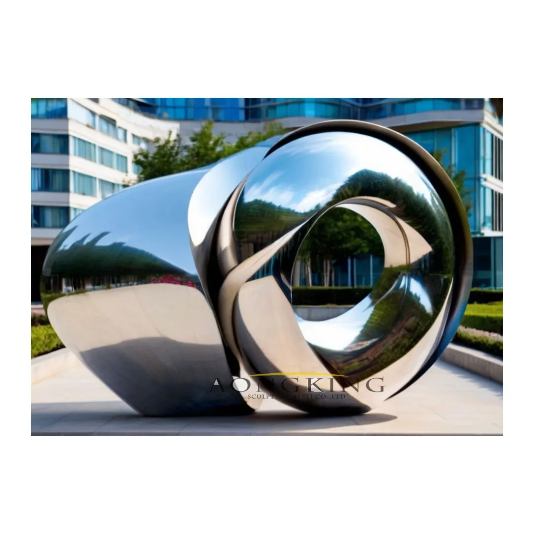 Personalización urbana, grandes esculturas de acero inoxidable a la venta