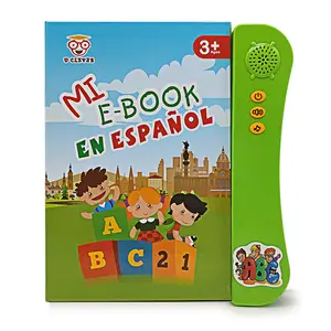 Cross-Border New Spanish Ebook Children's Early Educational Sound Book E-Book Smart Toys Spanish Point Reading For Kids