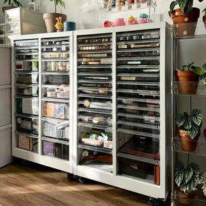 Meuble de rangement à tiroirs pour salon de manucure, présentoir de moules de pâtisserie, armoire de rangement pour vernis à ongles et colle, meuble de rangement domestique - Product Image 1