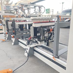 Machine à aléser à quatre têtes multi-broches pour le travail du bois avec moteur principal et composants PLC - Product Image 6