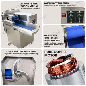 Picadora <span class=keywords><strong>de</strong></span> Verduras Eléctrica Comercial <span class=keywords><strong>de</strong></span> Acero Inoxidable, Multifuncional, para Picar Chile, Cebolla, Perejil y Repollo - Product Image 6