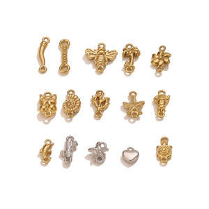 D599 Fabricant de breloques océaniques personnalisées en acier inoxydable doré, pendentifs étoile de mer, coquillage, arbre pour la fabrication de bracelets - Product Image 5