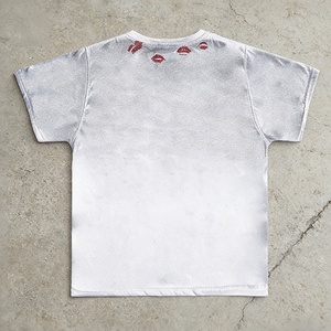 Camiseta de algodón grueso unisex con estampado personalizado y bolsillo, estilo streetwear vintage, corte holgado y oversize - Product Image 3