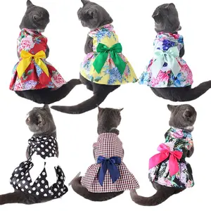 2023 the newest style Amazon Spring/Summer Thin Skirts Pet Skirts European and American Style Cat Teddy Bears Dog Skirts