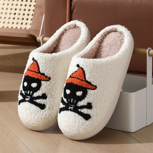 New <b>Halloween</b> <b>slippers</b> Wholesale Household Use TPR Indoor Insulation Cartoon Skeleton <b>slippers</b> - Product Image 4