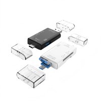 Lector de Tarjetas USB C 6 en 1 con Puertos SD/TF/USB-A/OTG, USB 3.0 de Alta Velocidad de hasta 5 Gbps, Lectura y Escritura Simultánea para Teléfono y Portátil