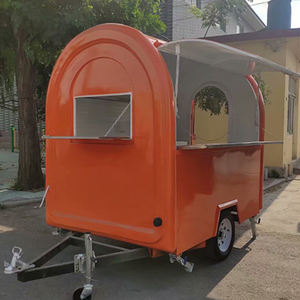 אמריקאי מזון עגלת קרוואן לבחור מתוך 3 צבעים ויתור מזון משאית כיכר ברביקיו מזון קרוואן - Product Image 2