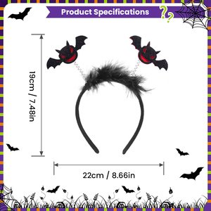 Accessoires de cheveux d'Halloween en gros : Bandeaux pour adultes, idéaux pour les fêtes d'enfants sur TikTok, incluant des cornes de sorcière, d'araignée et de <span class=keywords><strong>diable</strong></span>, faits à la main en tissu, unisexe. - Product Image 3