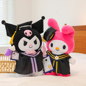 Nuevo Peluche de Cinnamoroll con Birrete de Doctor, <span class=keywords><strong>My</strong></span> Melody, Gato KT, Túnica de Graduación, Regalo de Temporada de Graduación para Exportación - Product Image 1