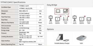 디지털 <span class=keywords><strong>X</strong></span>선 기계용 <span class=keywords><strong>Rayence</strong></span> 17X17 무선 <span class=keywords><strong>X</strong></span>선 평면 패널 감지기 - Product Image 3