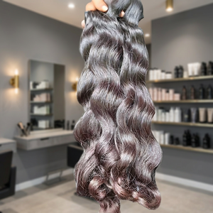 Extensiones de Cabello Rizado Remy Indio Virgen Sv3 sin Procesar, 16 Pulgadas, Doble Trama a Máquina, 100g, para Tejer, Perm de Tamil Nadu - Product Image 3