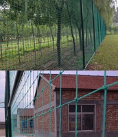 Filet de frappe de baseball en polyéthylène torsadé 42x55x12x12 Noir/Vert/Blanc Utilisation extérieure/intérieure