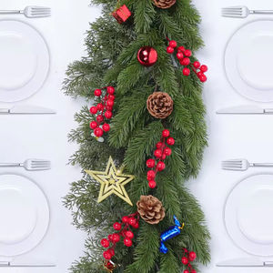 Guirnalda Navideña de Pino Artificial de 200 cm, Suave al Tacto, para Interiores y Exteriores, Decoración Festiva para el Hogar, Guirnalda Verde Artificial - Product Image 3