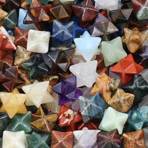 Bán buôn chất lượng tốt Nhà Máy Giá tùy chỉnh đá tự nhiên sao con Lắc Thạch Anh Tím Thạch Anh Tiger Eye merkaba đồ trang sức DIY làm - Product Image 5