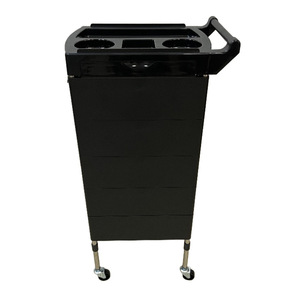 Chariot de <span class=keywords><strong>Salon</strong></span> à 5 Tiroirs Multi-Niveaux en Plastique, Roulant, avec Porte-Gobelets et Plateau Supérieur pour Coiffeur/SPA et Usage Esthétique - Product Image 4