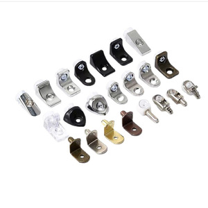 Zinc Alloy <b>Shelf</b> Support Bracket For Wood And Glass Cabinet Furniture Hardware Connector Durable Heavy Duty - Product Image 2