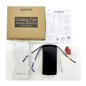 Phổ Trần Fan điều khiển từ xa Kit 3-in-1 thời gian 110V 230V 240V Đèn quạt điều khiển RF máy phát và máy thu - Product Image 4