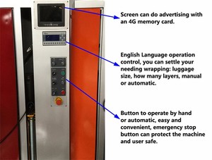 Airport Luggage <b>Stretch</b> Film Wrapping <b>Machine</b>,Baggage <b>Stretch</b> Film Wrapping <b>Machine</b> - Product Image 4