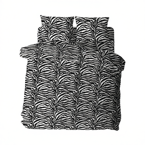 Juego de Funda Nórdica 100% Algodón Diseño ZEBRATO Alemán Cama Individual 135x200cm - Product Image 3