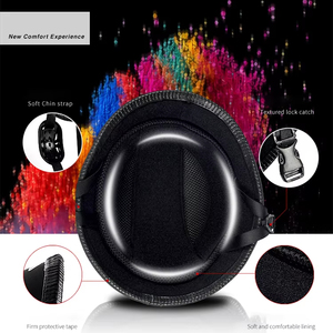 Mũ bảo hiểm xe máy kiểu Đức cổ điển, mặt mở, dành cho nam và nữ - Product Image 4