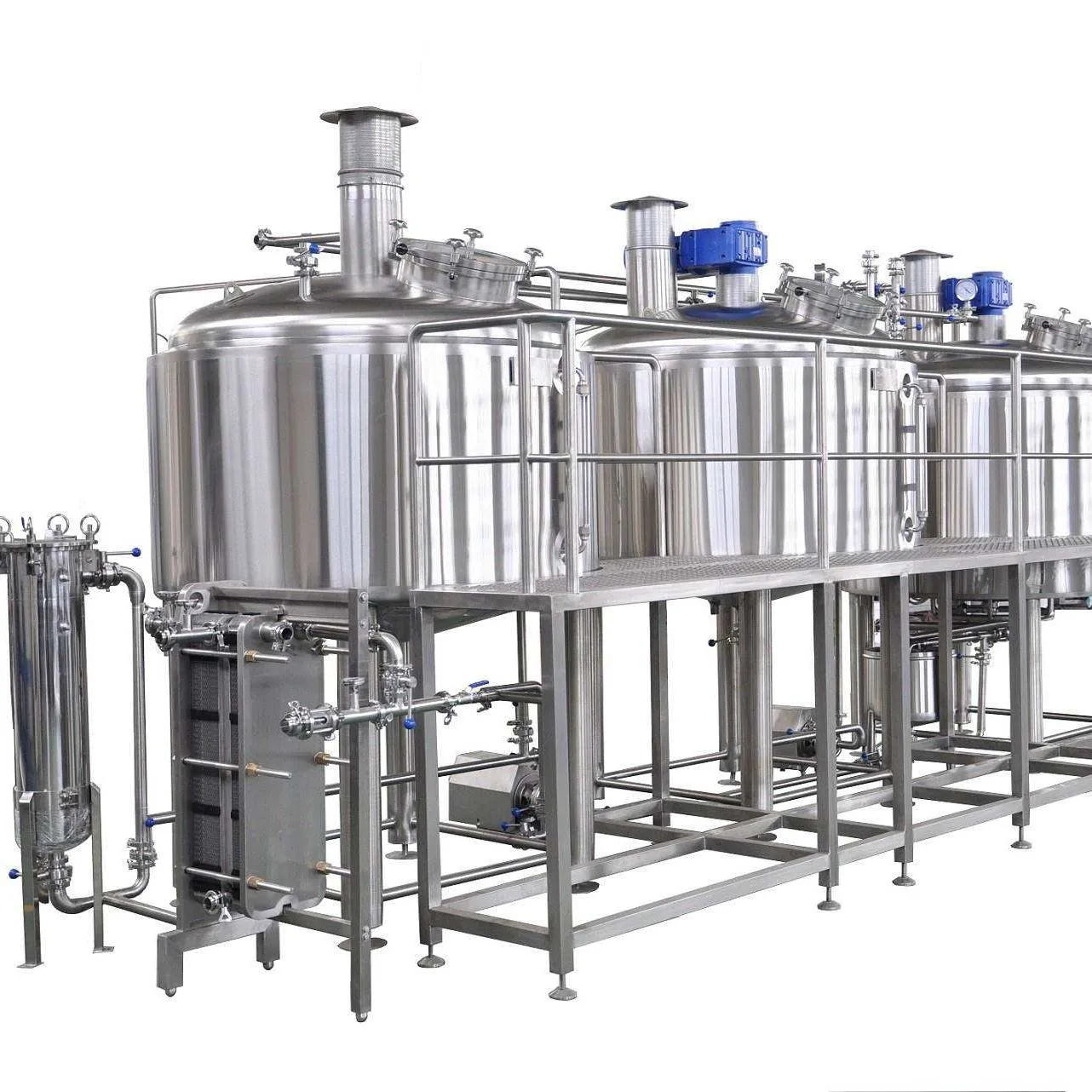 Línea de producción de cerveza industrial 3000L, equipo de elaboración de cerveza, producción anual para cervecería