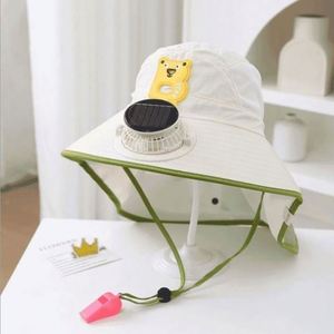 Wholesale <b>Summer</b> Fan <b>Hats</b> for Children Sun Protection Bucket <b>Hat</b> <b>Summer</b> Solar Fan Fisherman <b>Hat</b> - Product Image 4