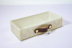 Estuche de Lujo Moderno para Mahjong, Resistente al Agua, de Acrílico Transparente, con Correa de Cuero, Capacidad para 160 Fichas de Mahjong, Duradero - Product Image 6