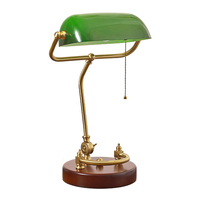 Lampe de bureau contemporaine classique de luxe lampe de chevet réglable Flexible LED Dimmable fer et verre éclairage de chambre haut de gamme