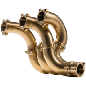 OEM <span class=keywords><strong>CNC</strong></span> gia công Độ chính xác cao không gỉ ống xả đa tạp tiêu đề thép không gỉ ô tô ống xả đa tạp - Product Image 3