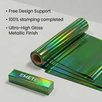 Échantillon Gratuit de Feuille Réactive de Haute Qualité pour Imprimante Laser, Rouleaux de Feuille de Marquage à Chaud pour Emballages Pharmaceutiques et Cosmétiques