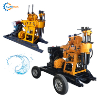 Foreuse rotative sur chenilles diesel Xuanhua avec moteur et roulement pour forage de puits d'eau, profondeur maximale 200 m