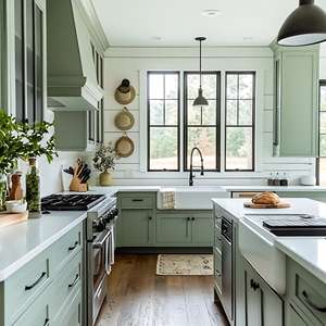 Gabinete de Cocina de Madera Maciza de Alta Gama 2024, Gabinete de Cocina Modular de Lujo Personalizado, Estilo Shaker Moderno - Product Image 2