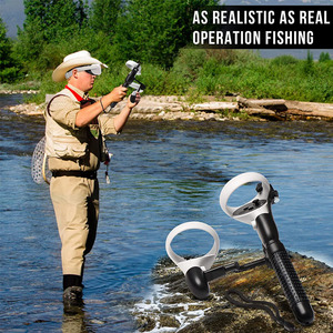 Adaptador de carrete de pesca Real <span class=keywords><strong>para</strong></span> <span class=keywords><strong>Oculus</strong></span> <span class=keywords><strong>Quest</strong></span> <span class=keywords><strong>2</strong></span>, accesorios de Juego de pesca, desbloqueo de peces grandes, novedad - Product Image 5