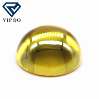 Zircone cubique synthétique de qualité 3A, 3mm-12mm, forme ronde, dos plat, taille cabochon, multicolore, pierres en vrac